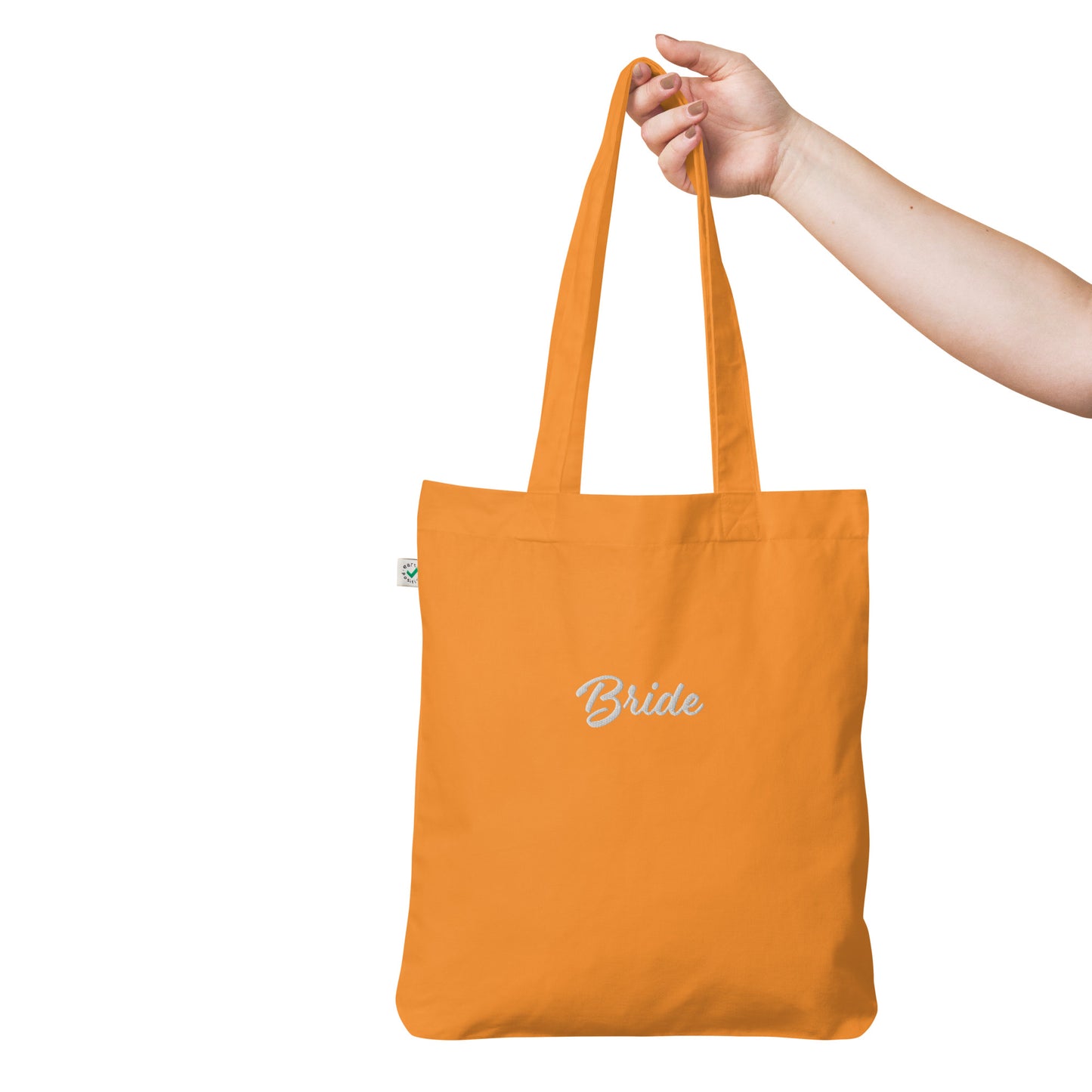 Bride Embroidered Organic Fashion Tote Bag