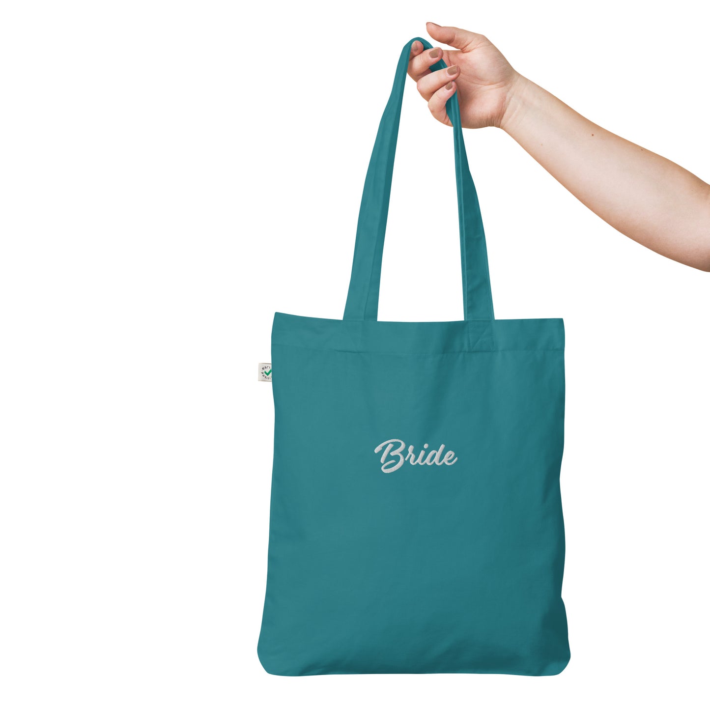 Bride Embroidered Organic Fashion Tote Bag