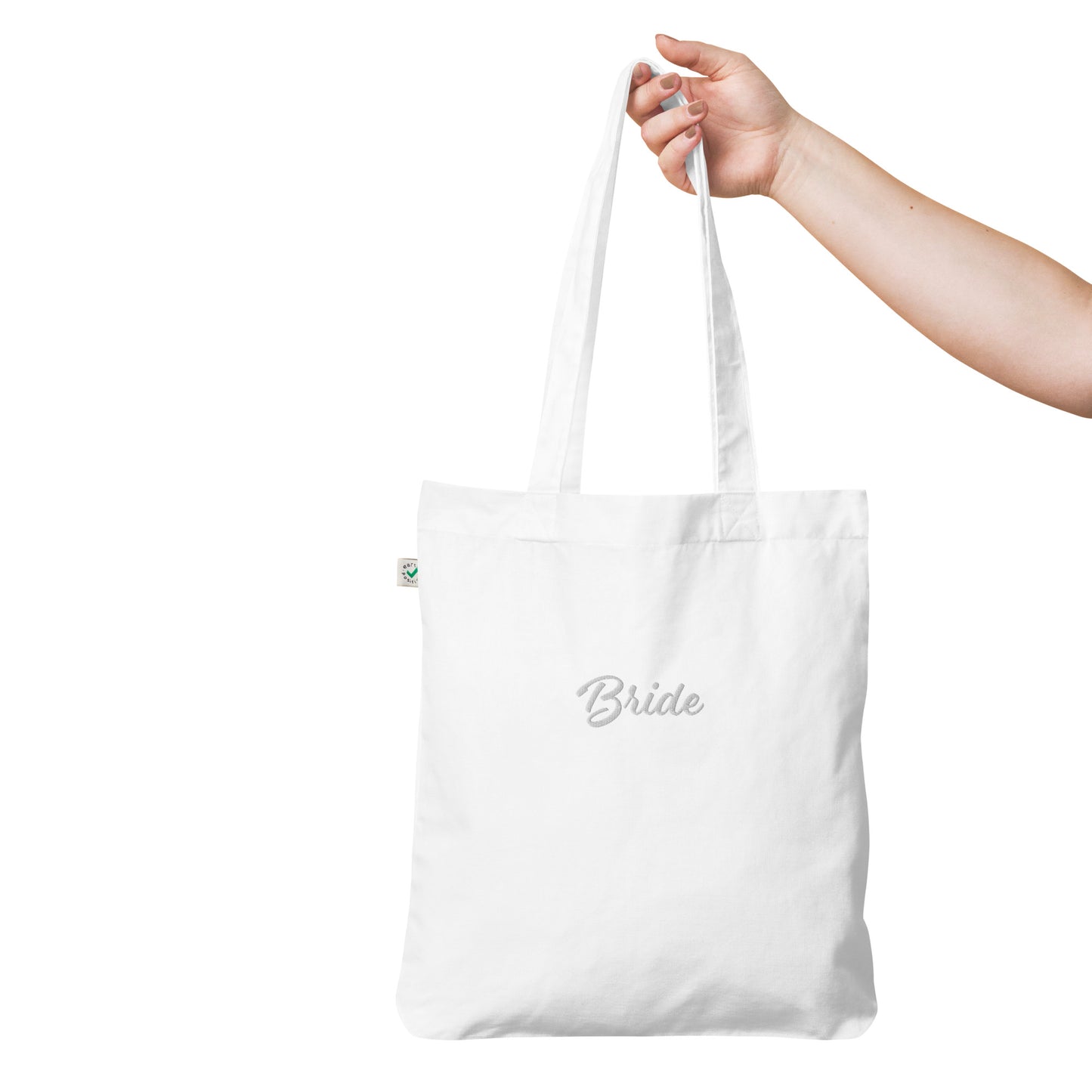 Bride Embroidered Organic Fashion Tote Bag