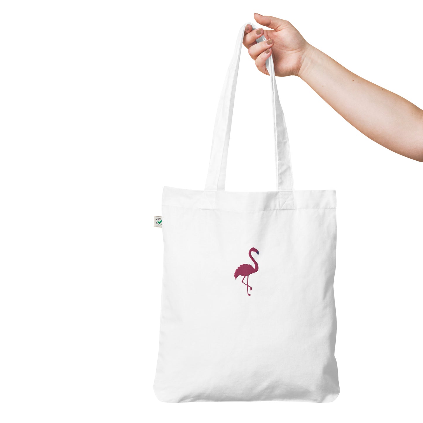 Flamingo Embroidered Tote Bag