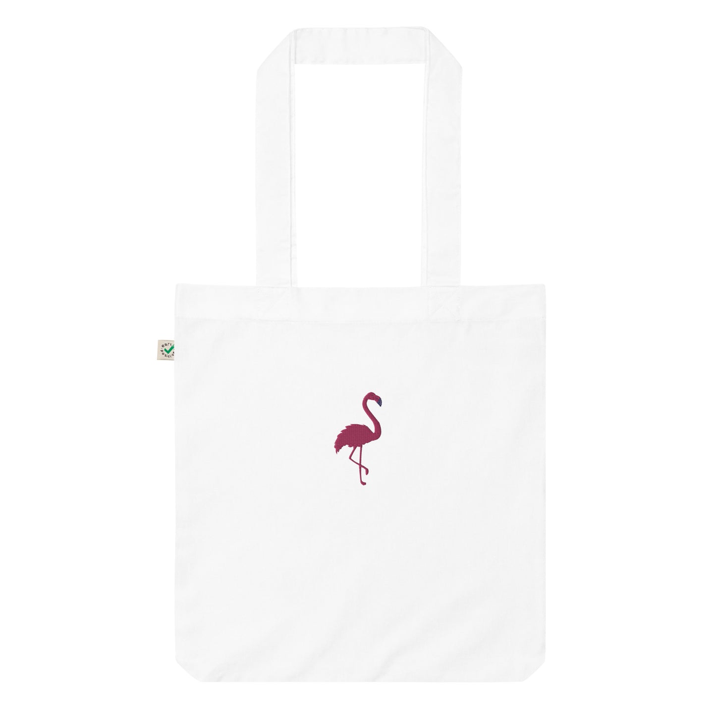 Flamingo Embroidered Tote Bag