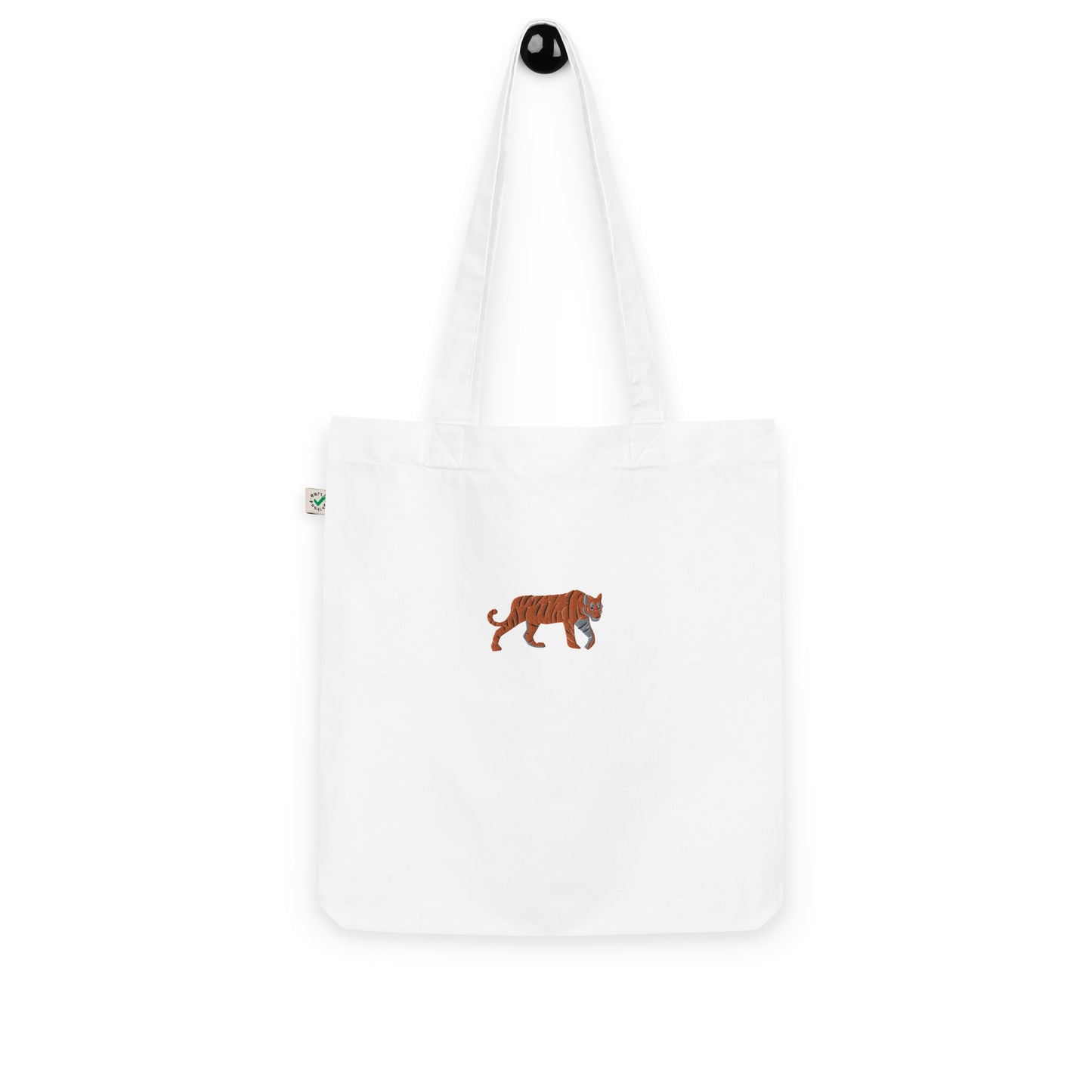 Tiger Embroidered Tote Bag