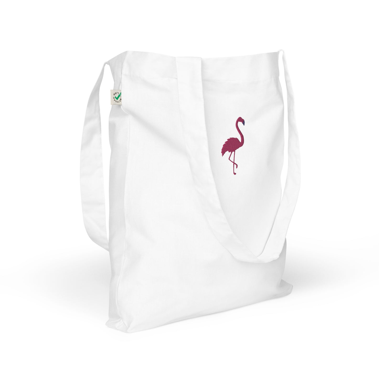 Flamingo Embroidered Tote Bag