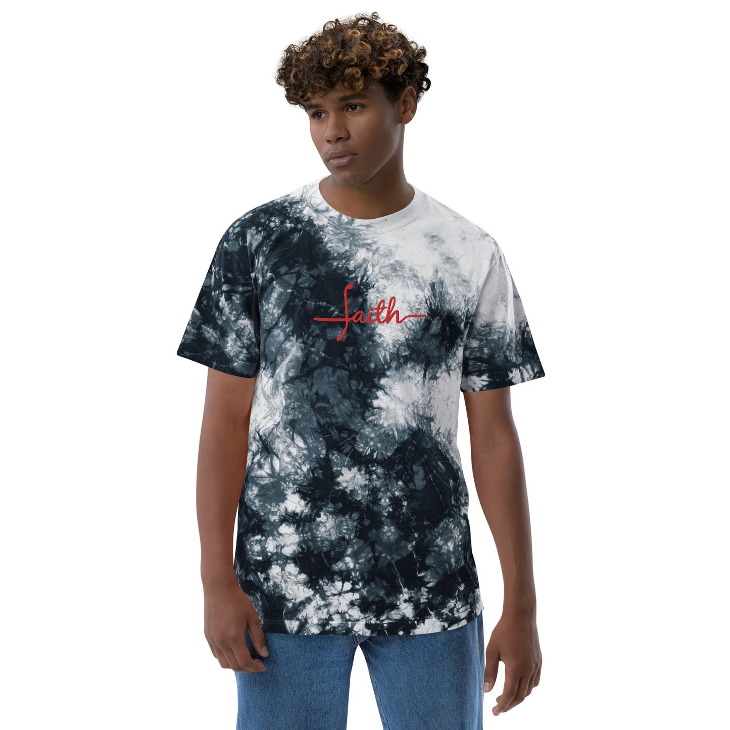 Faith Oversized Tie-Dye T-Shirt Unisex