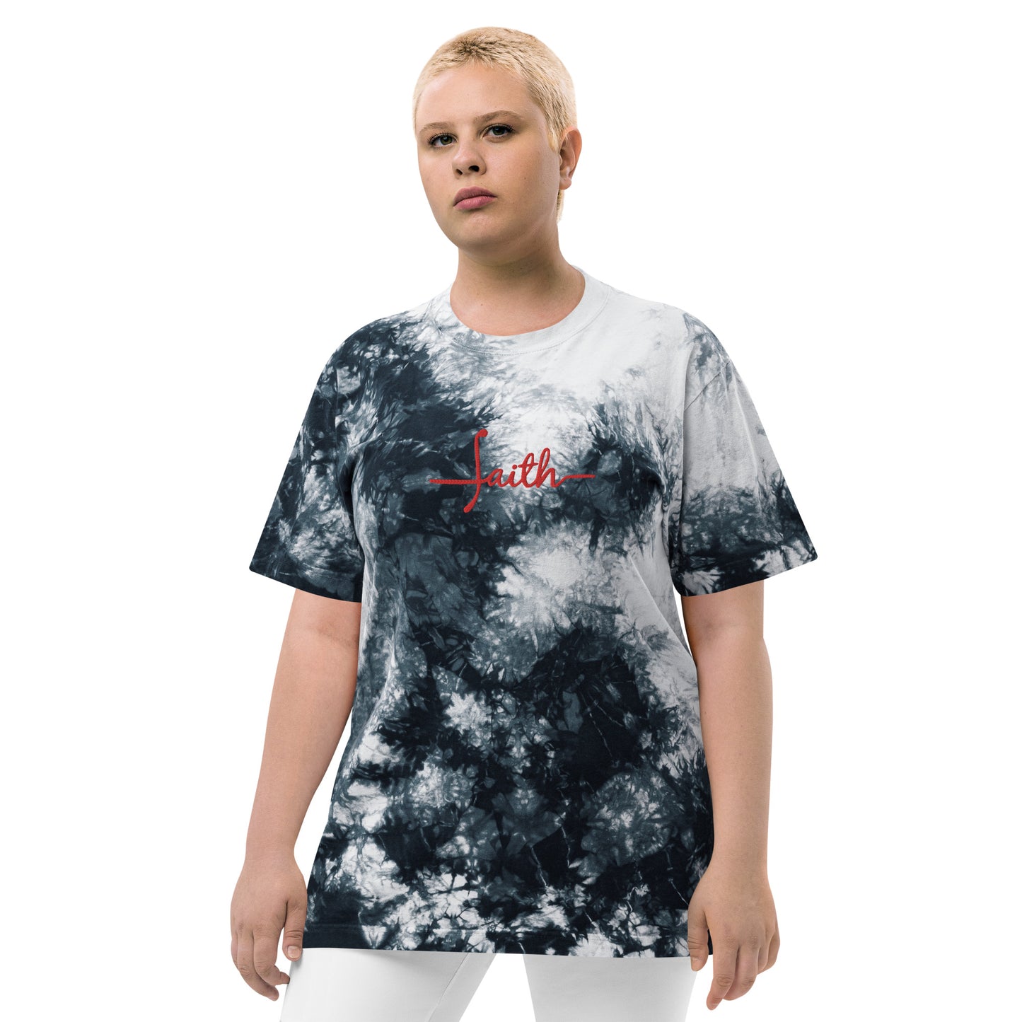 Faith Oversized Tie-Dye T-Shirt Unisex