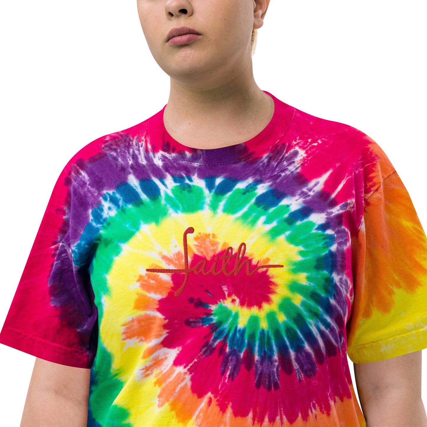 Faith Oversized Tie-Dye T-Shirt Unisex