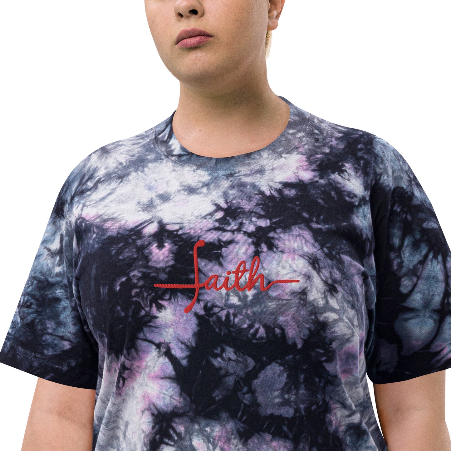 Faith Oversized Tie-Dye T-Shirt Unisex