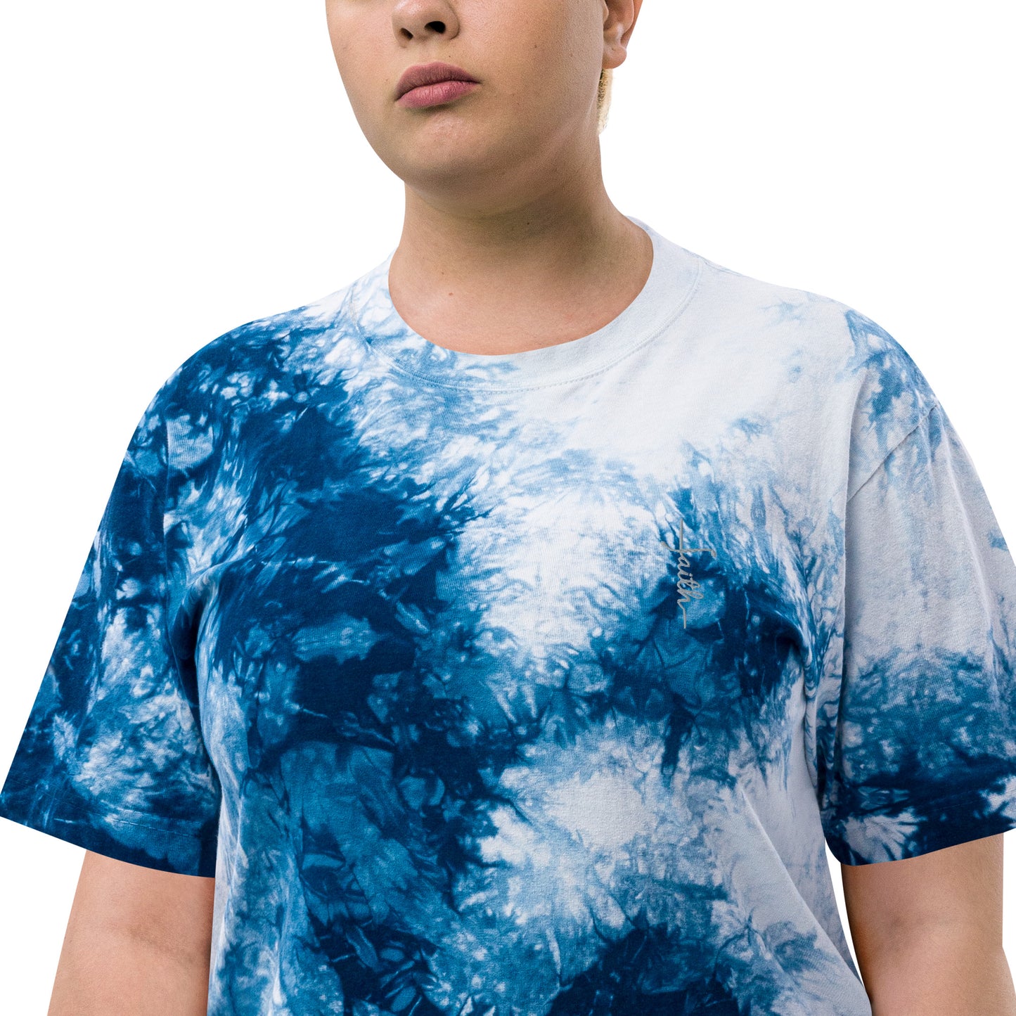 Faith Oversized tie-dye T-shirt Unisex