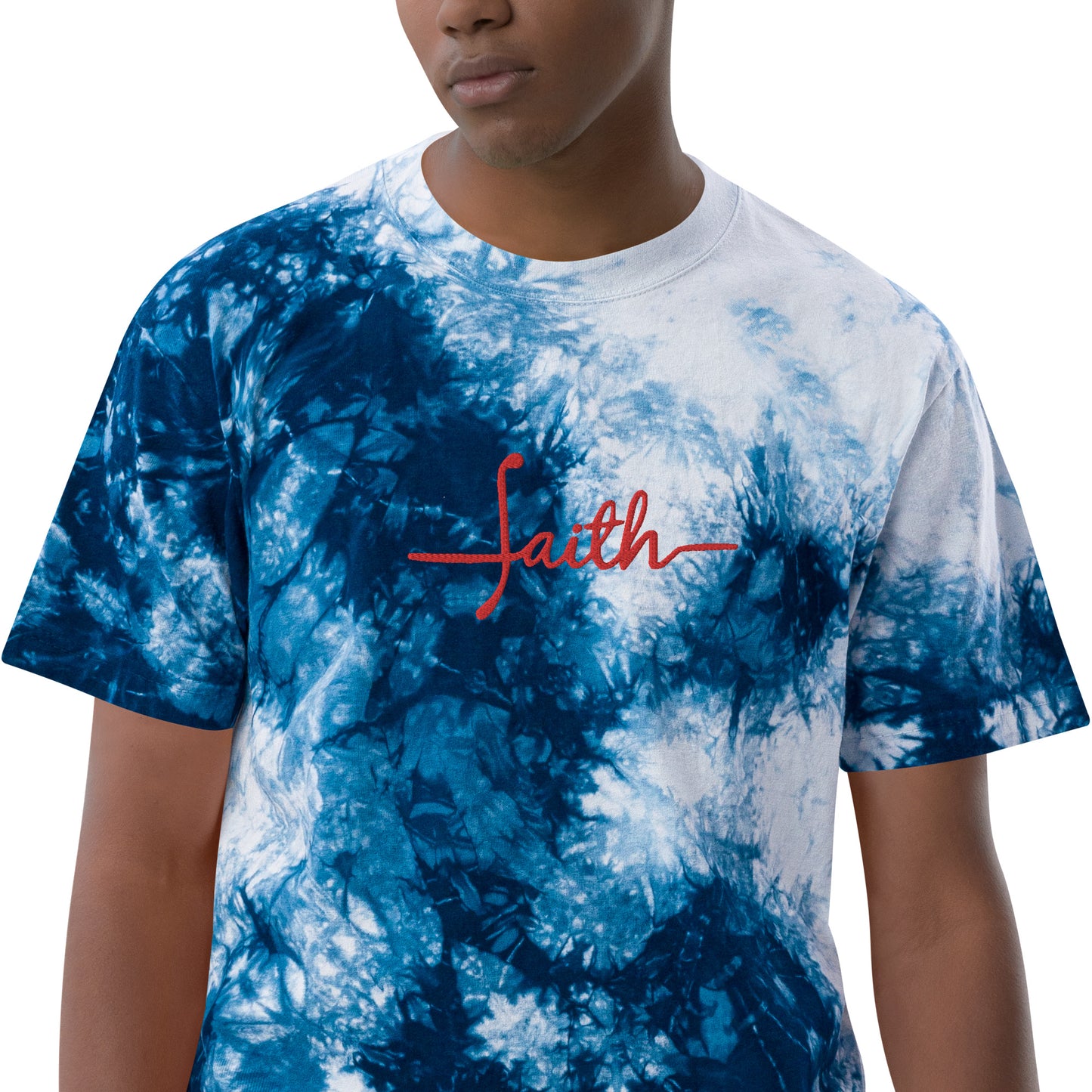 Faith Oversized Tie-Dye T-Shirt Unisex