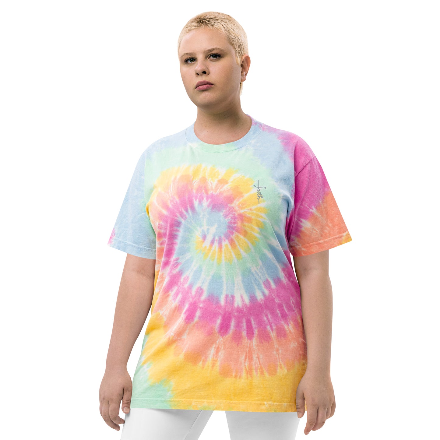 Faith Oversized tie-dye T-shirt Unisex