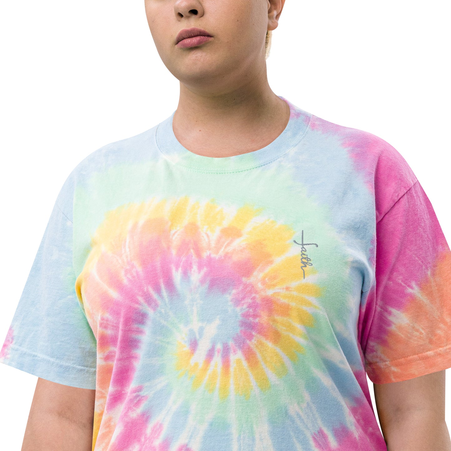 Faith Oversized tie-dye T-shirt Unisex