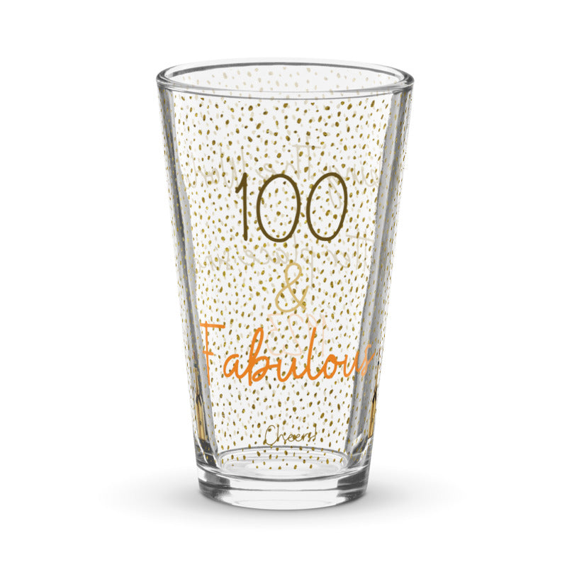 100th Birthday Glass