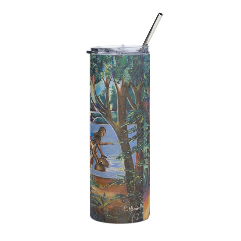 By The Riverside Art Print Stainless Steel Tumbler