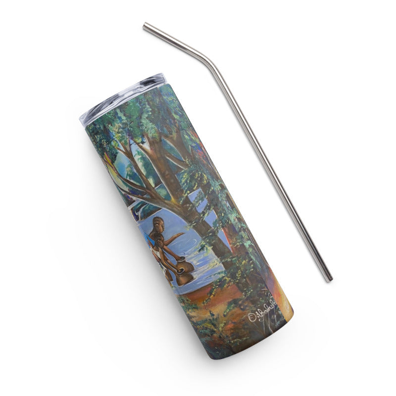 By The Riverside Art Print Stainless Steel Tumbler