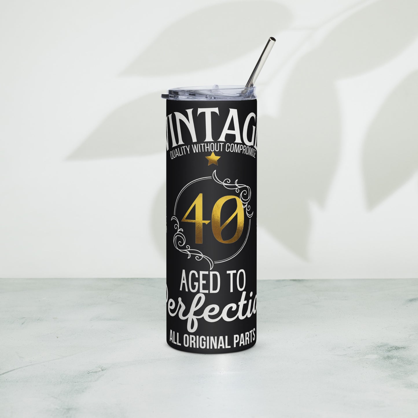 40th Birthday Stainless Steel Tumbler