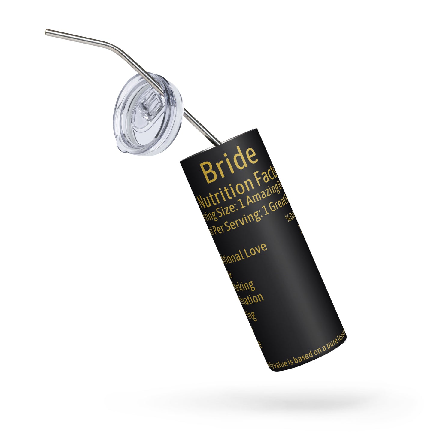 Bride Nutrition Facts Tumbler