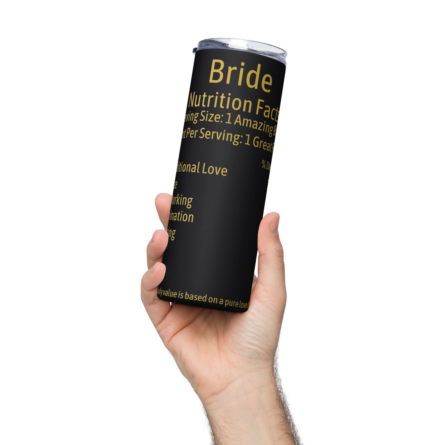 Bride Nutrition Facts Tumbler