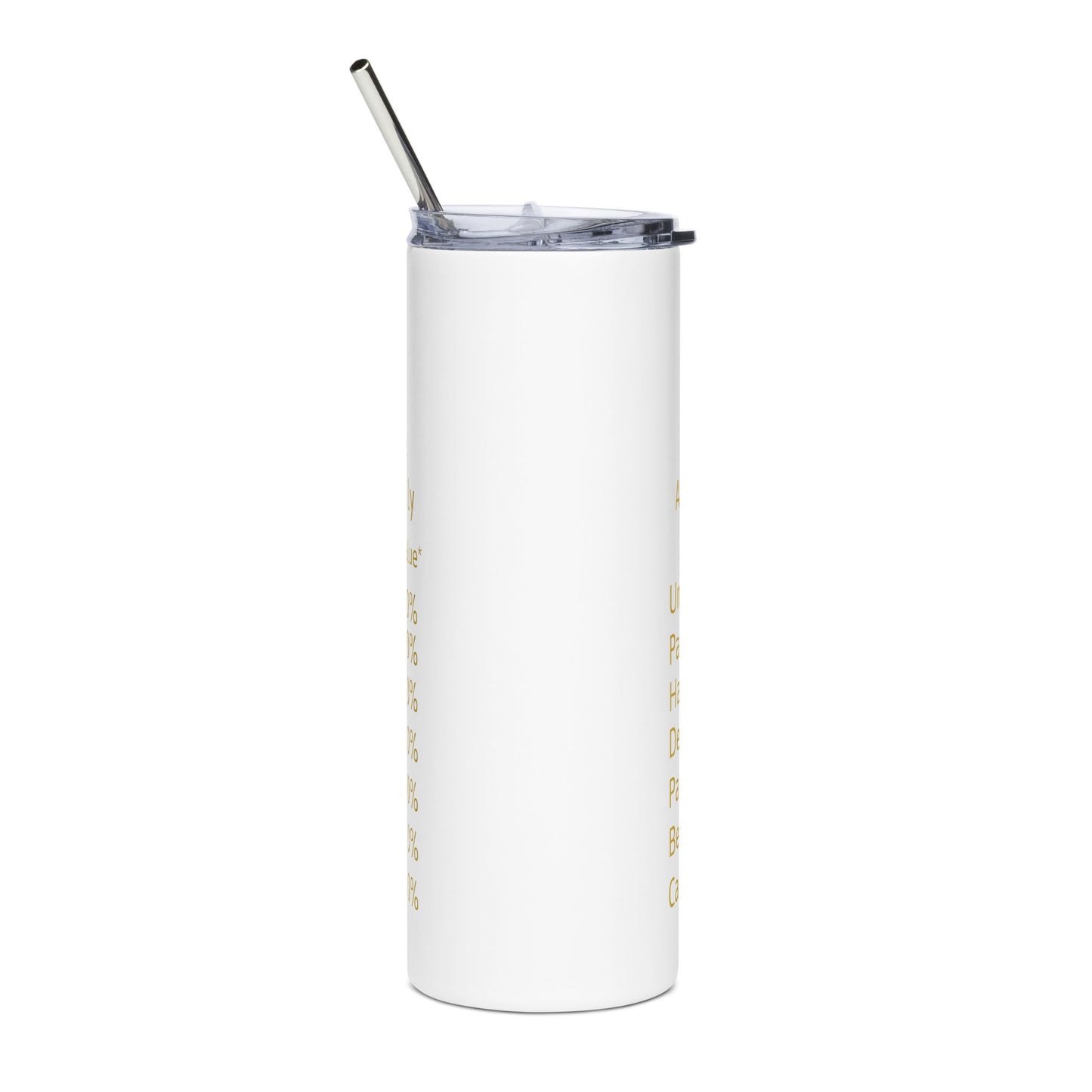 Bride Nutrition Facts Tumbler