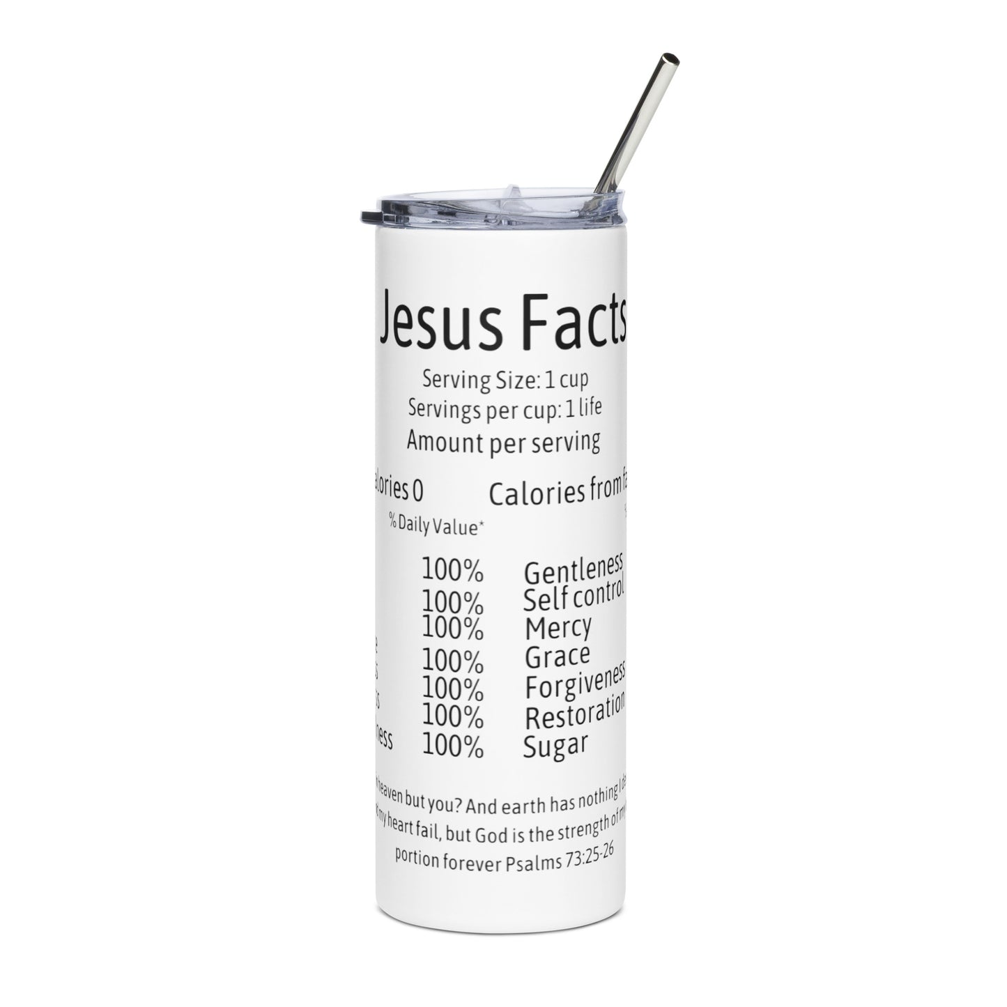 Jesus Facts Stainless Steel Tumbler