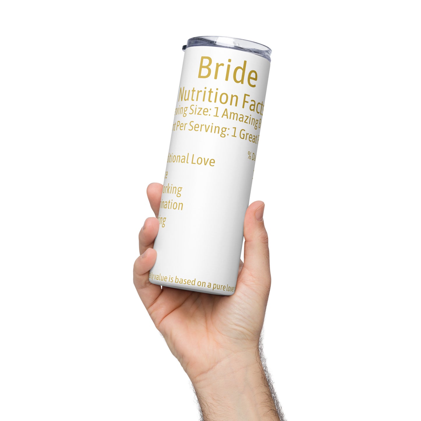 Bride Nutrition Facts Tumbler