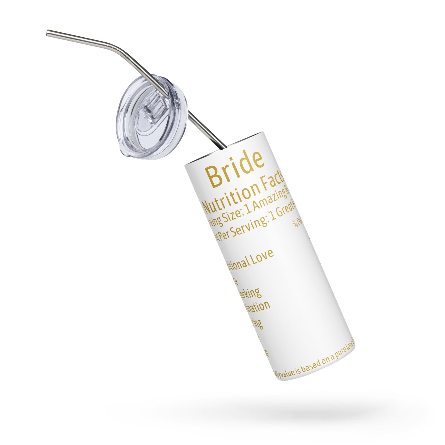 Bride Nutrition Facts Tumbler