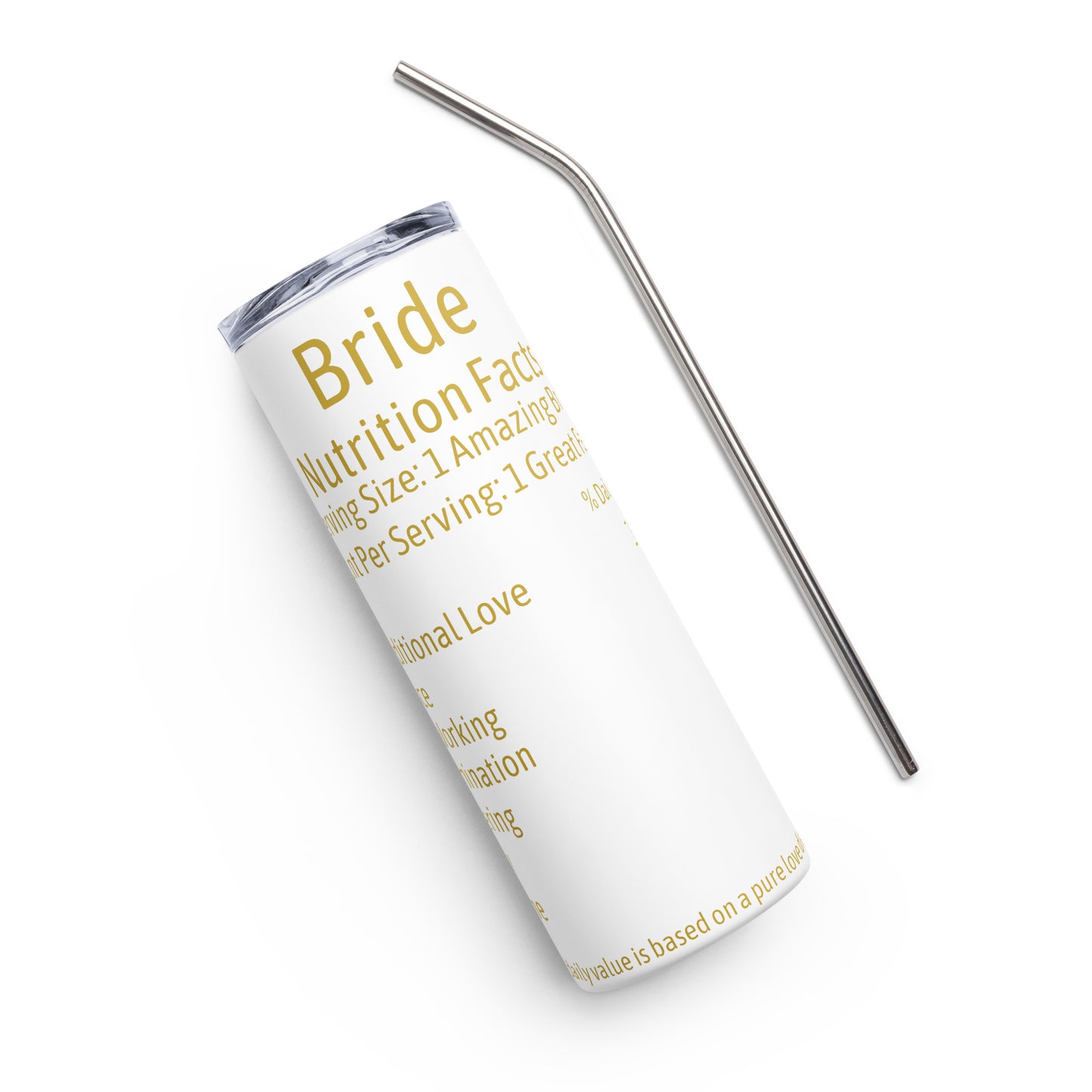 Bride Nutrition Facts Tumbler