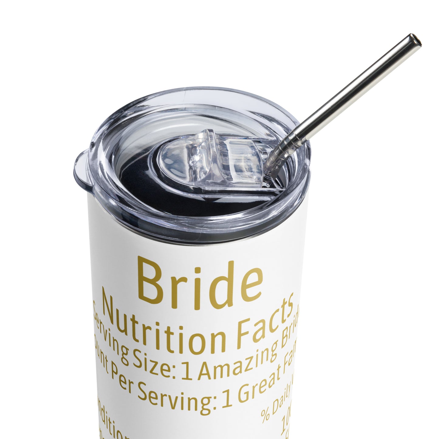 Bride Nutrition Facts Tumbler