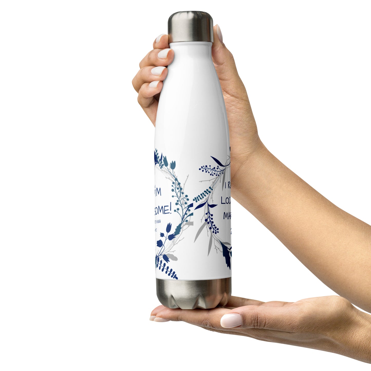 Personalised Marathon Stainless Steel Water Bottle