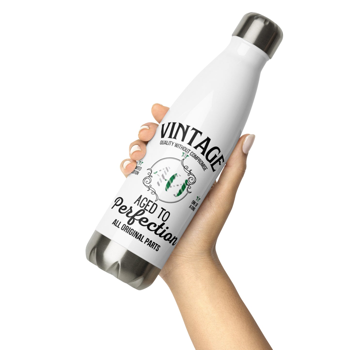 Personalised Nigerian Vintage Milestone Stainless Steel Water Bottle