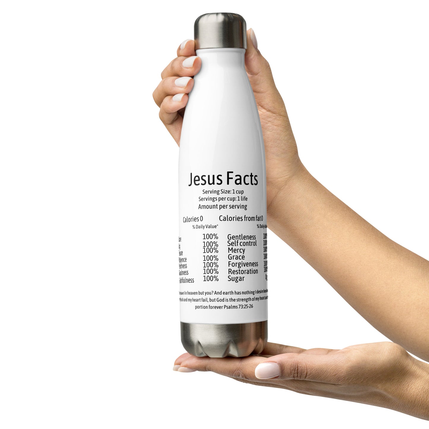 Jesus Facts Stainless Steel Water Bottle