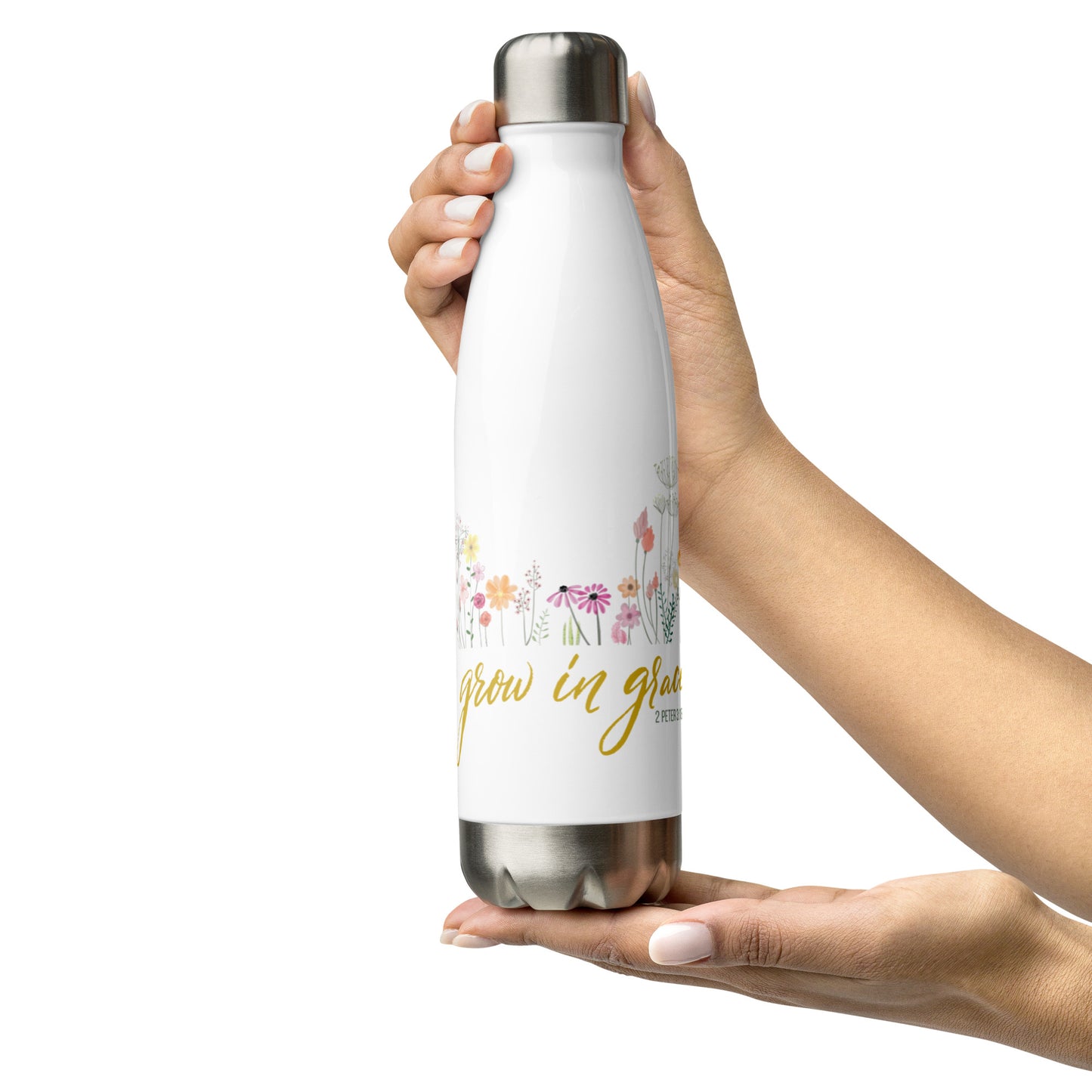 Grow In Grace Stainless Steel Water Bottle