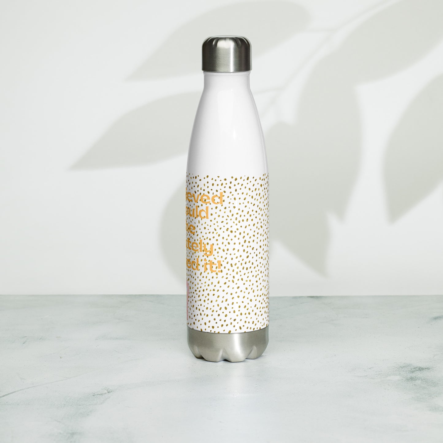 She Believed She Could So She Stainless Steel Water Bottle