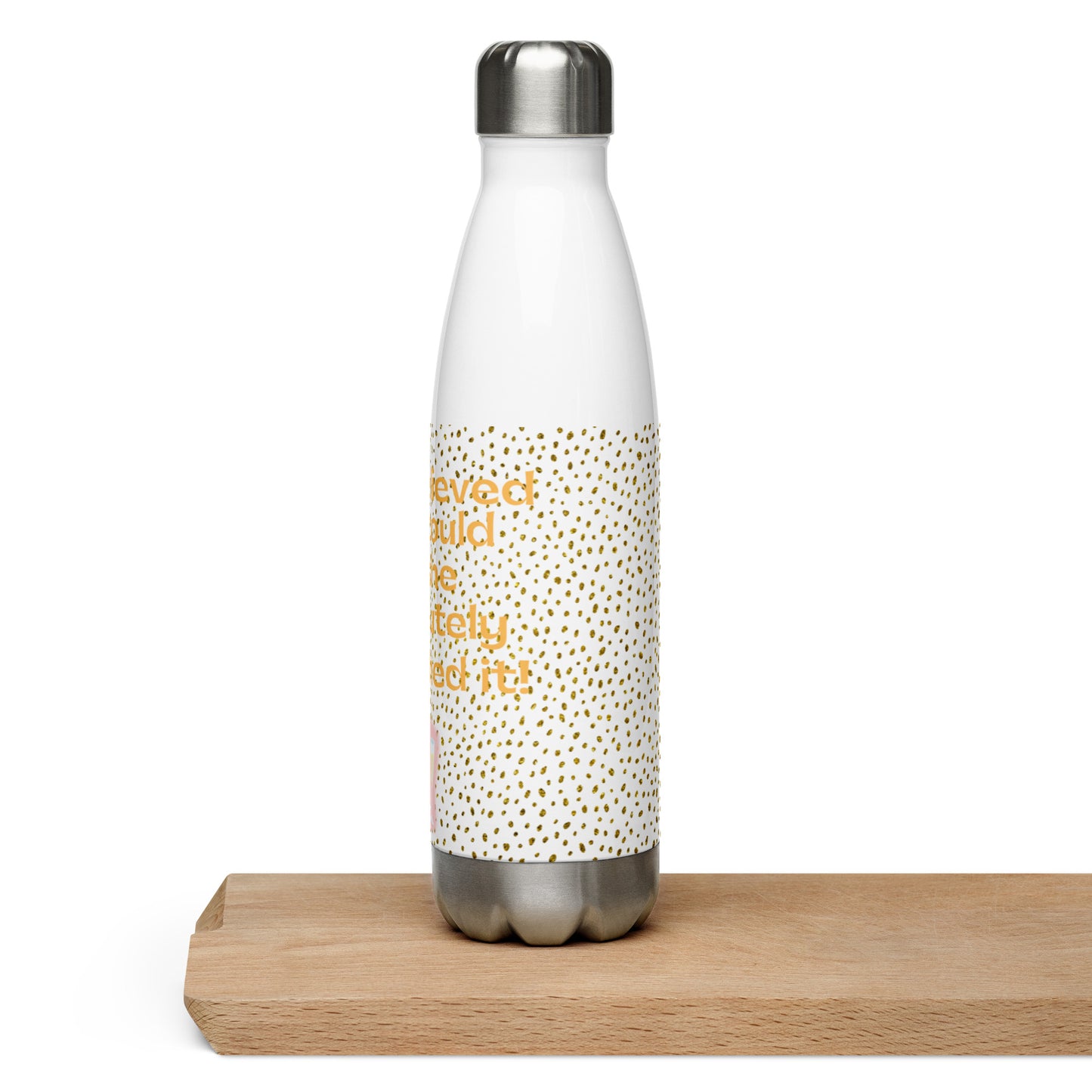 She Believed She Could So She Stainless Steel Water Bottle