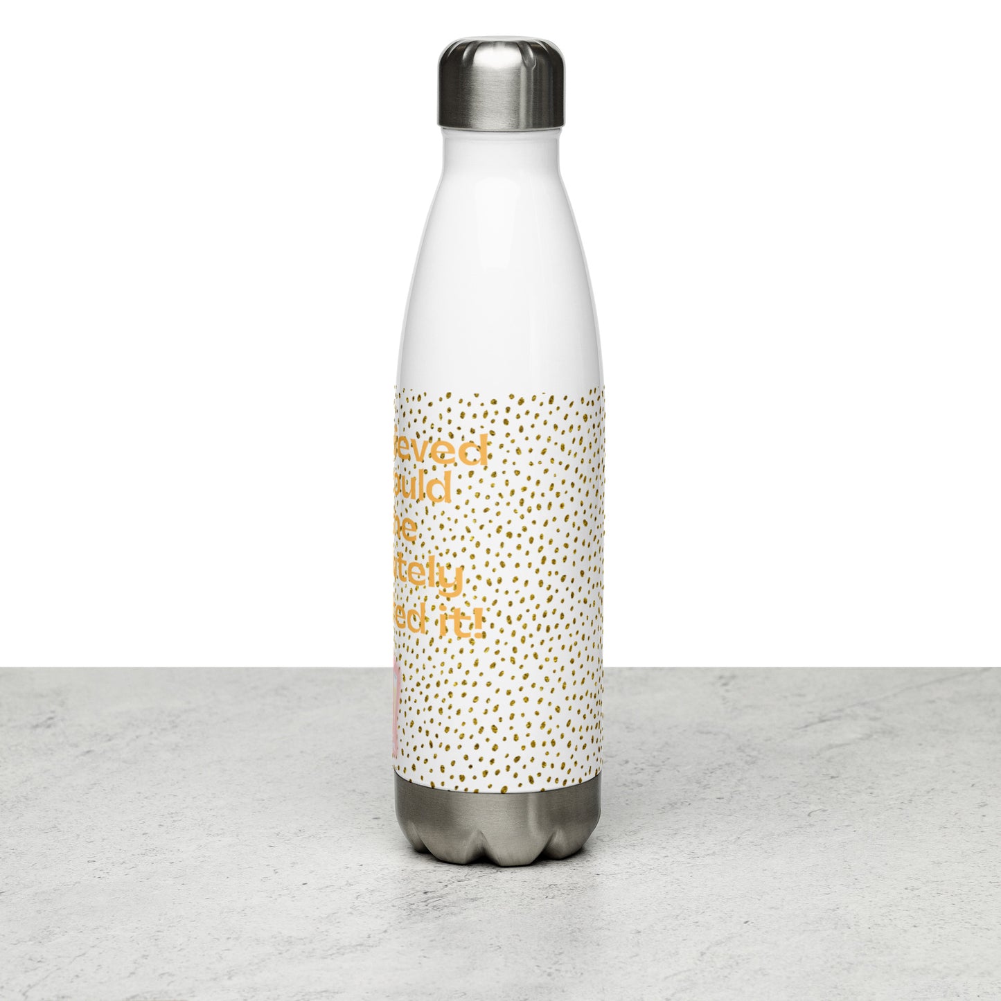 She Believed She Could So She Stainless Steel Water Bottle