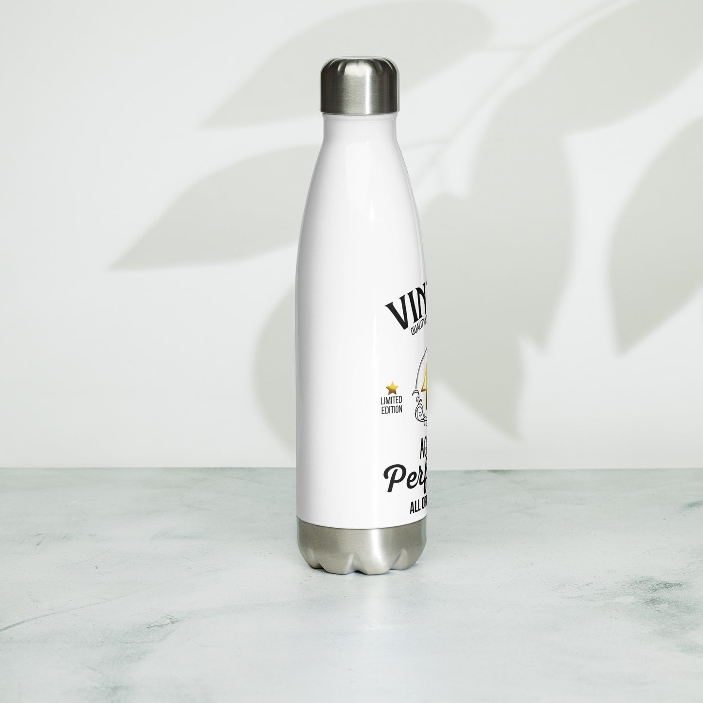 40th Birthday Stainless Steel Water Bottle