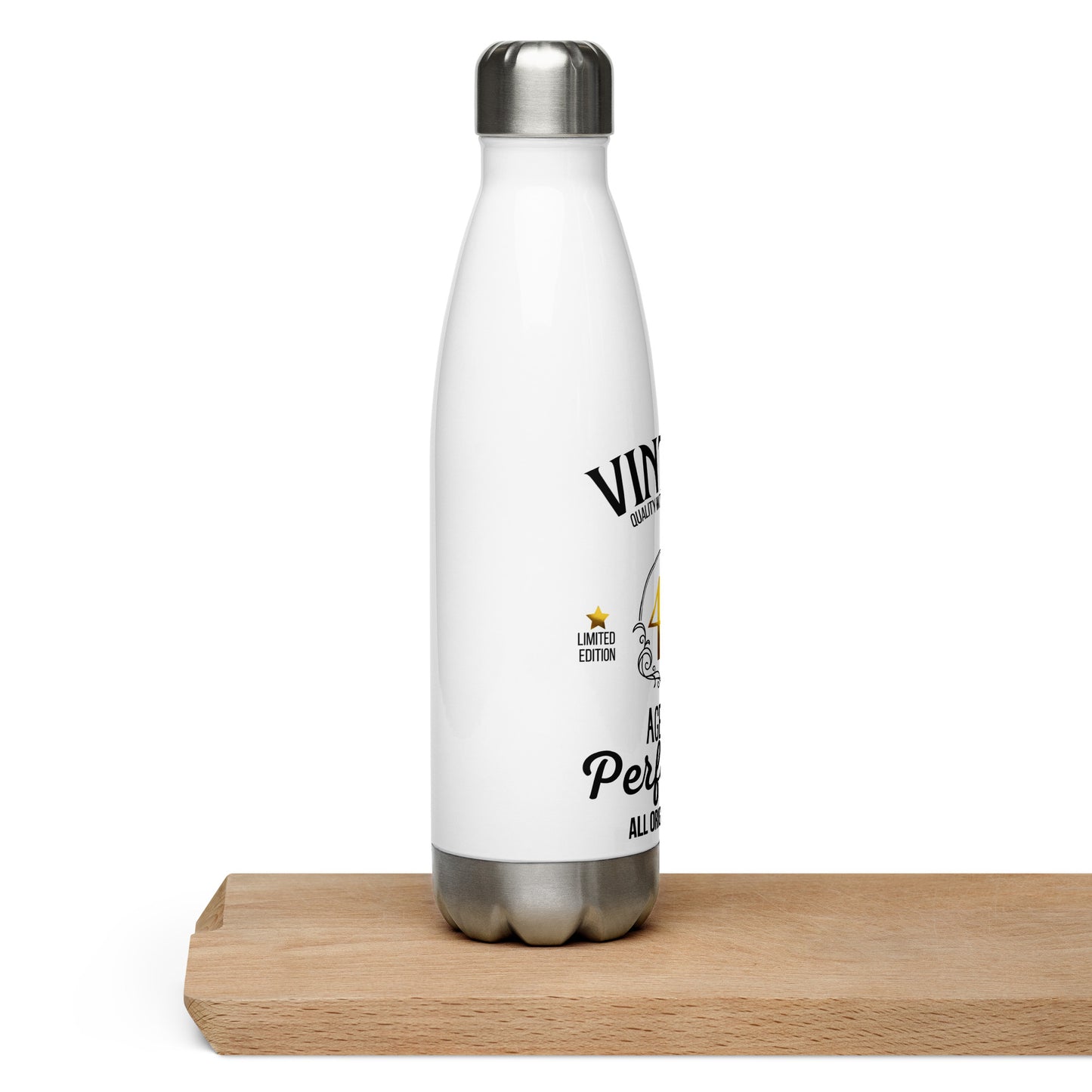 40th Birthday Stainless Steel Water Bottle