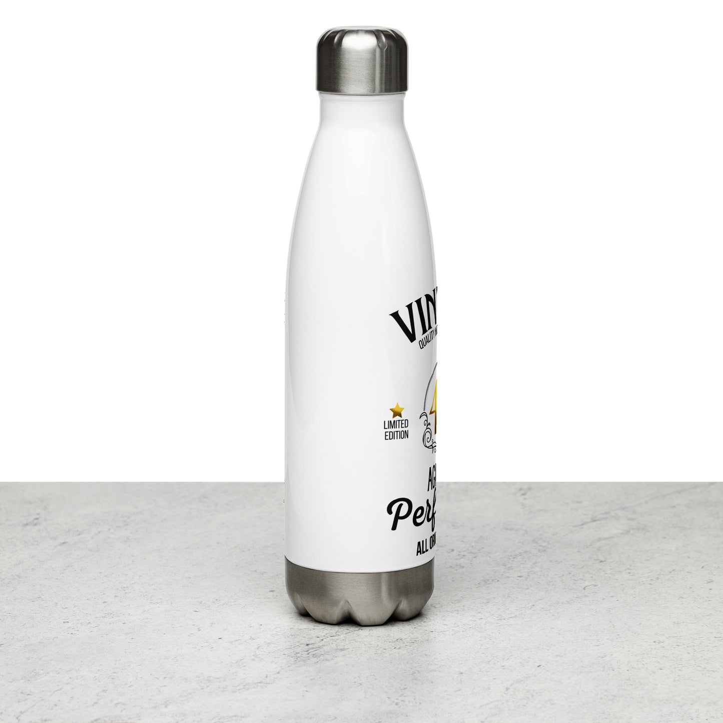 40th Birthday Stainless Steel Water Bottle