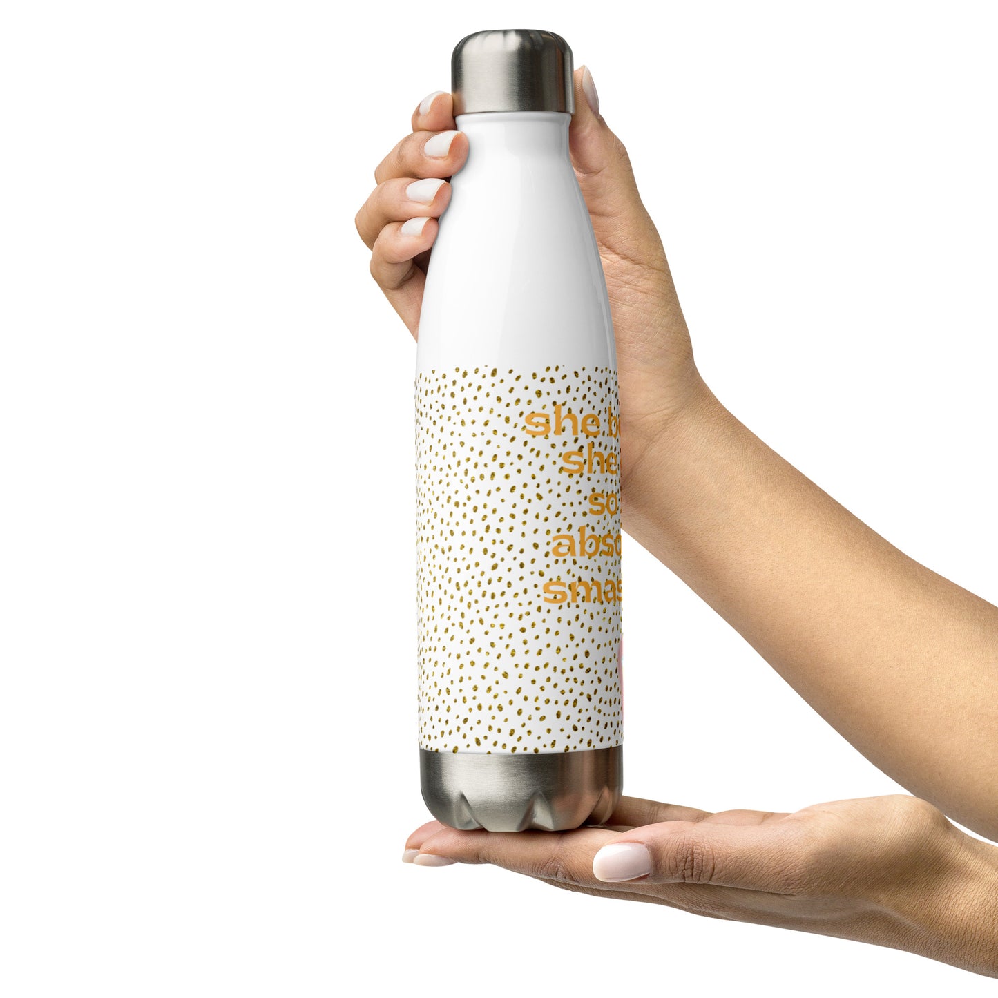 She Believed She Could So She Stainless Steel Water Bottle