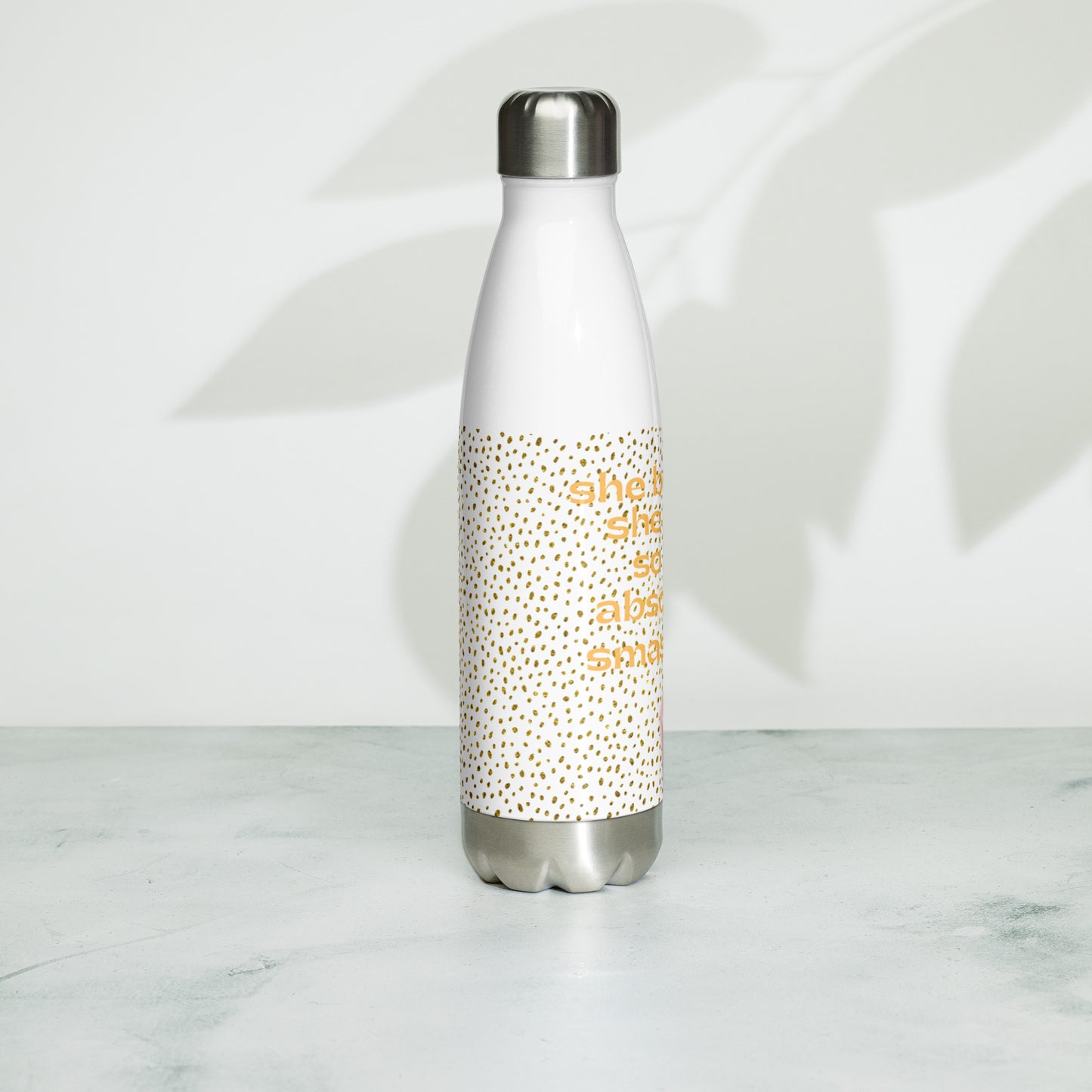 She Believed She Could So She Stainless Steel Water Bottle