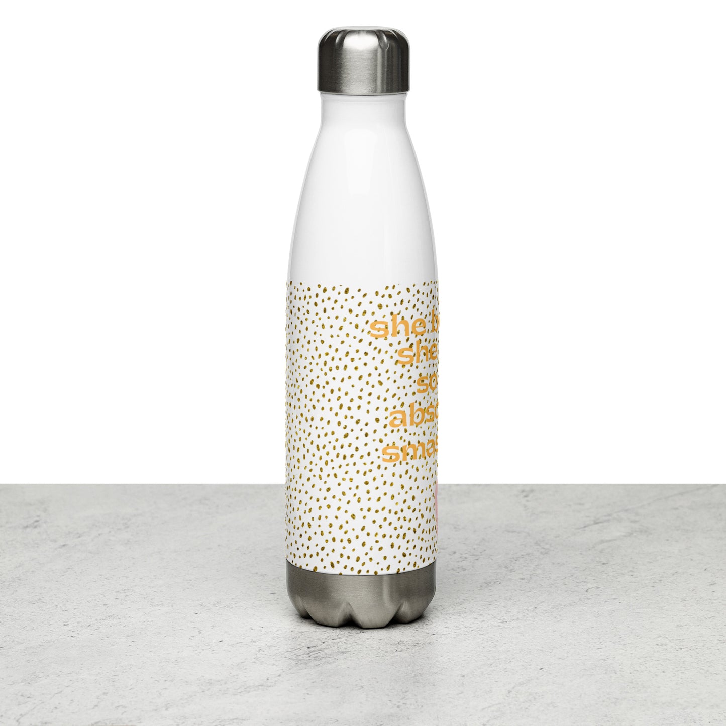 She Believed She Could So She Stainless Steel Water Bottle