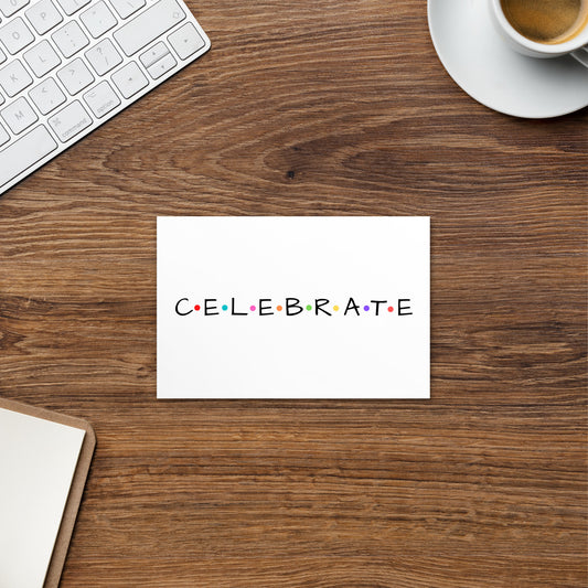 Celebrate Postcard