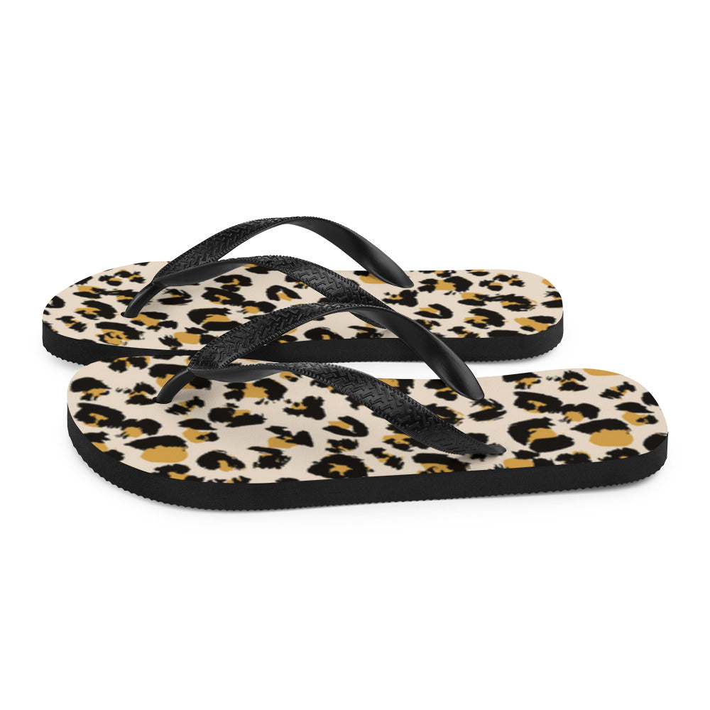 Leopard Flip-Flops