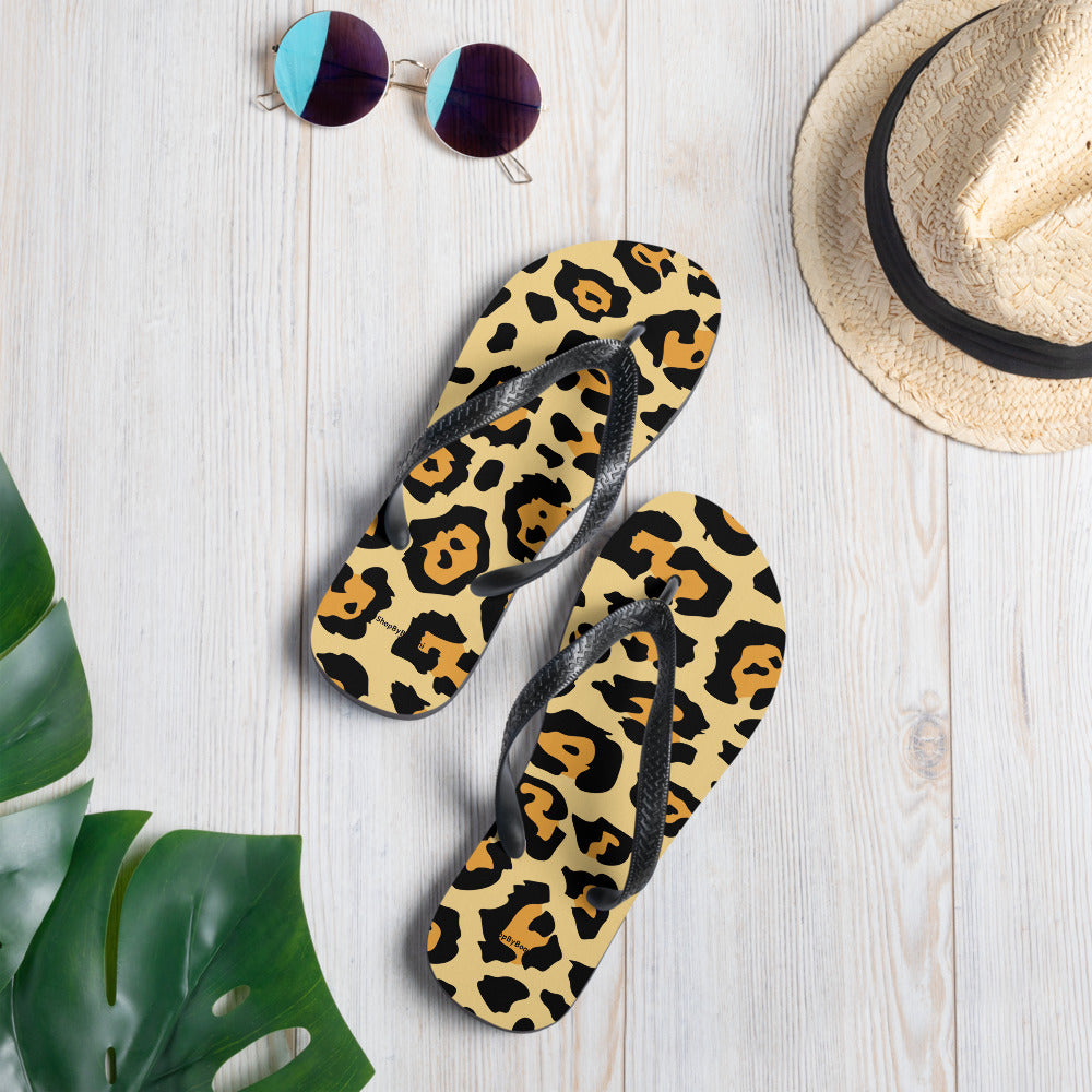 Leopard Flip-Flops