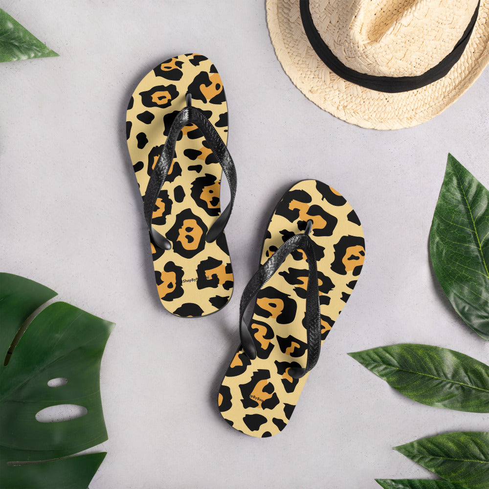 Leopard Flip-Flops