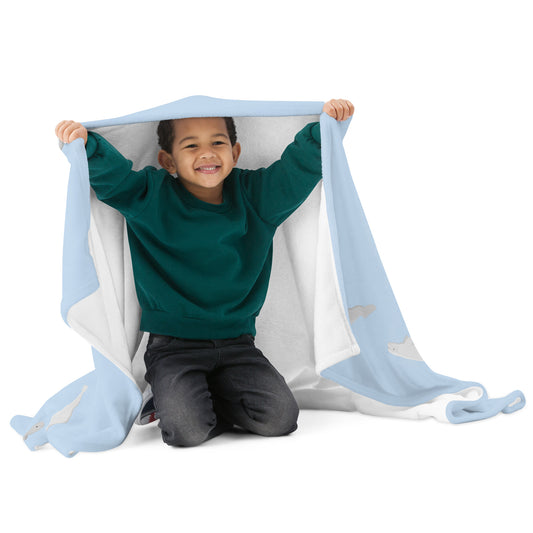 Beluga Whale Throw Blanket