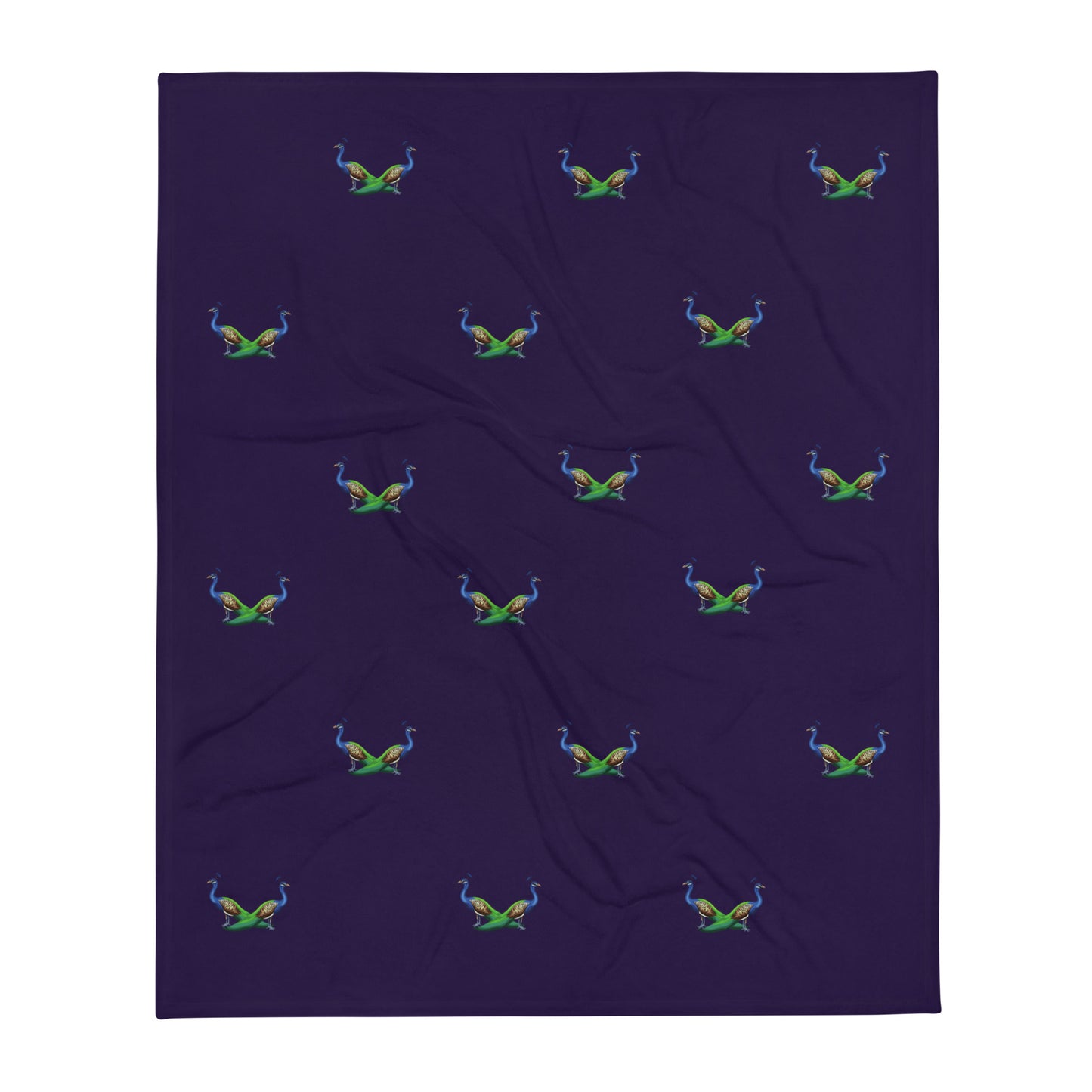 Peacock Throw Blanket