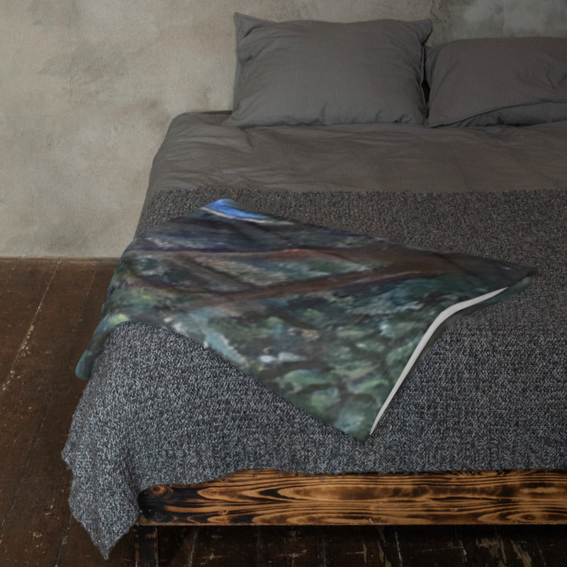 Art Print Canoeing Throw Blanket