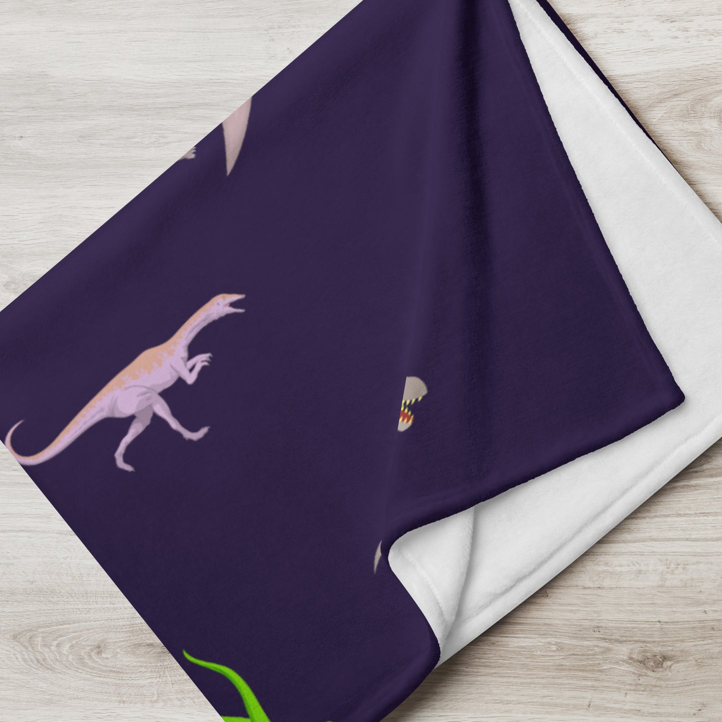 Personalised Dinosaur Throw Blanket