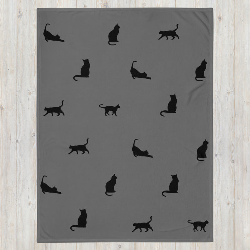 Black Cat Throw Blanket