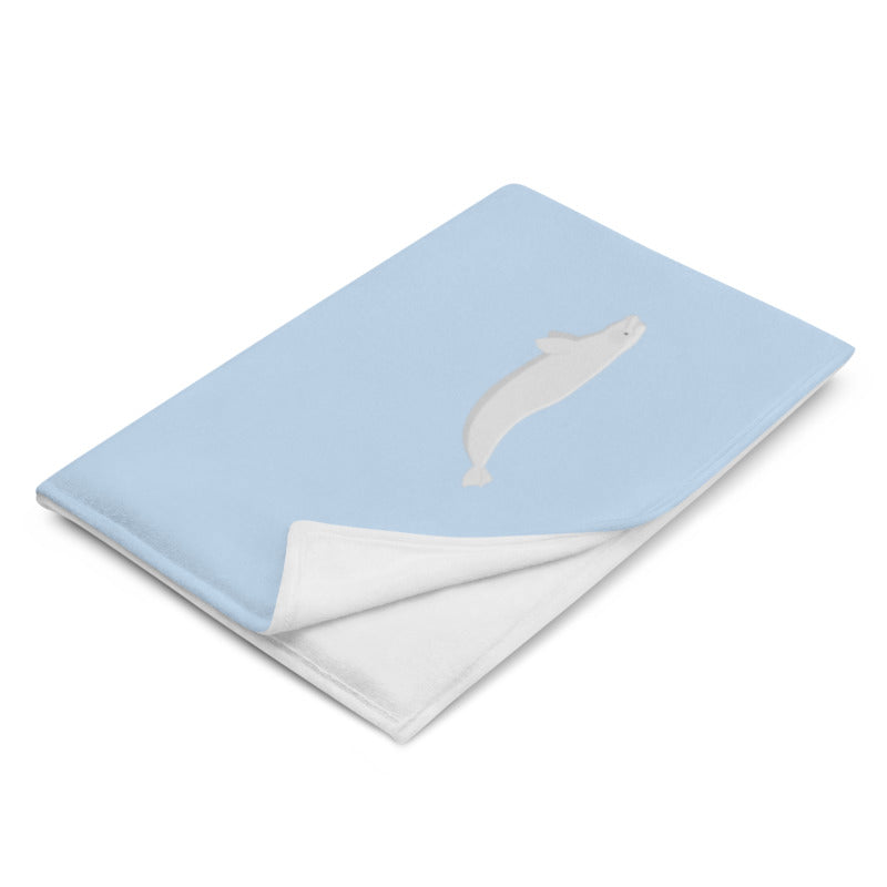 Beluga Whale Throw Blanket